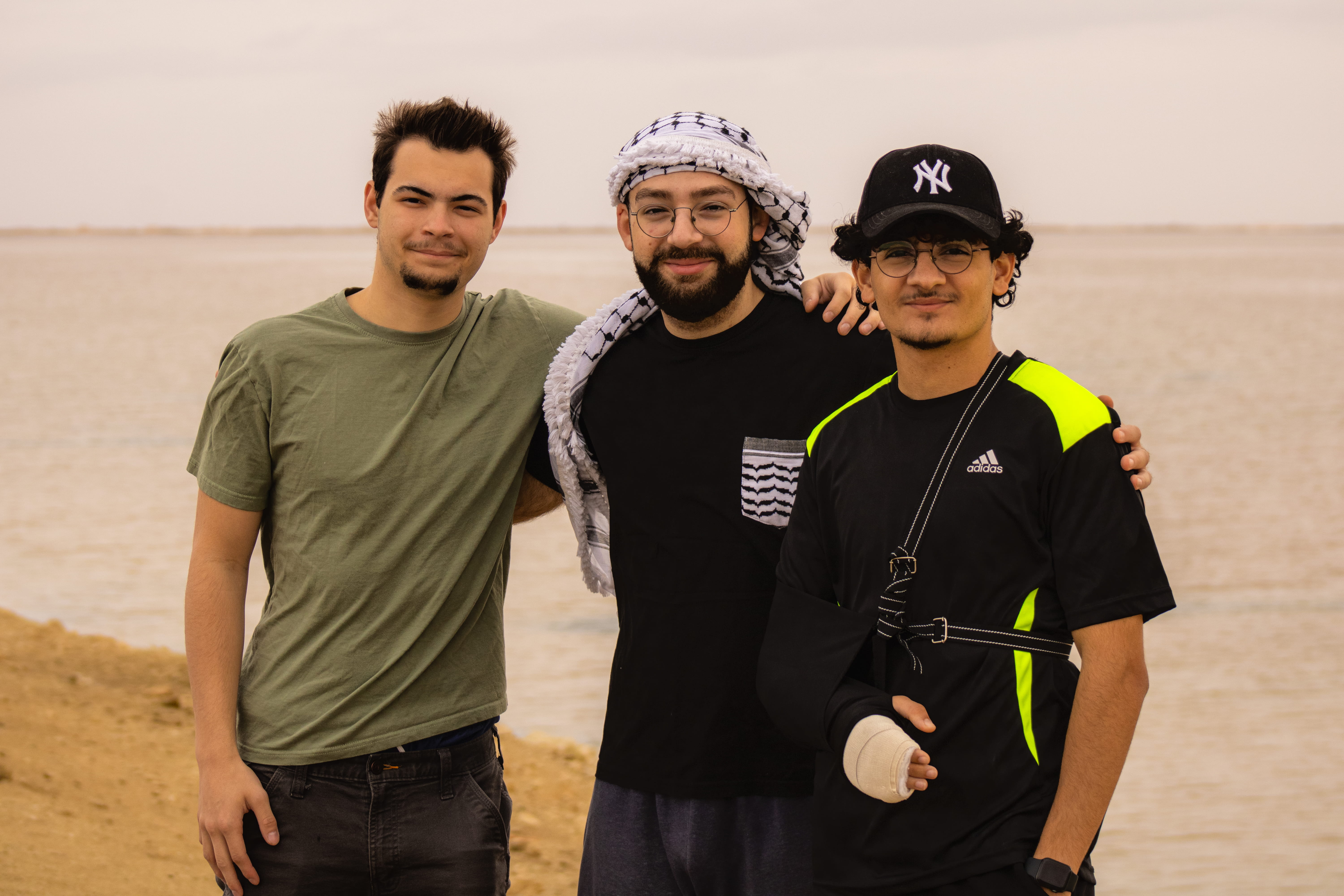 Isaac Dellinger (Author) with friends from Palestine and Libya Isaac Dellinger (Author) with friends from Palestine and Libya